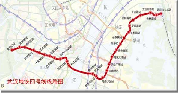 武汉地铁4号线线路图-第1张-交通-答答问