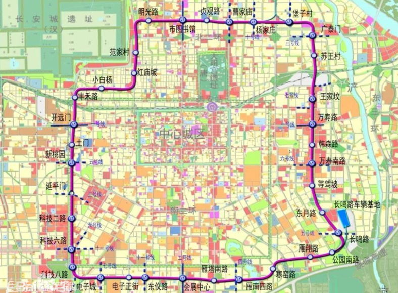 西安地铁八号线35个站点名称-第1张-交通-答答问