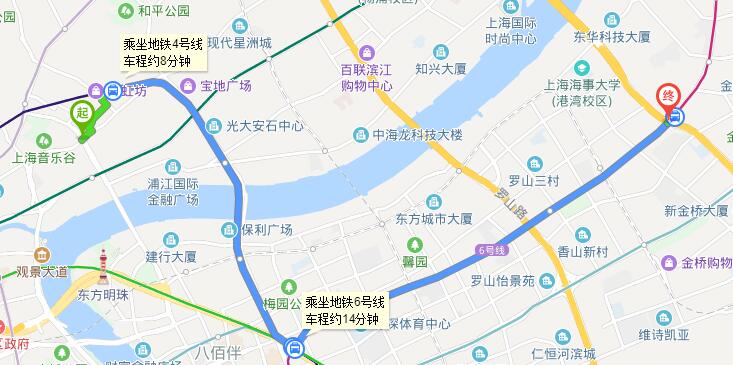 从海伦路周家嘴路出发到金桥张杨路赵庄路乘几号地铁-第1张-交通-答答问