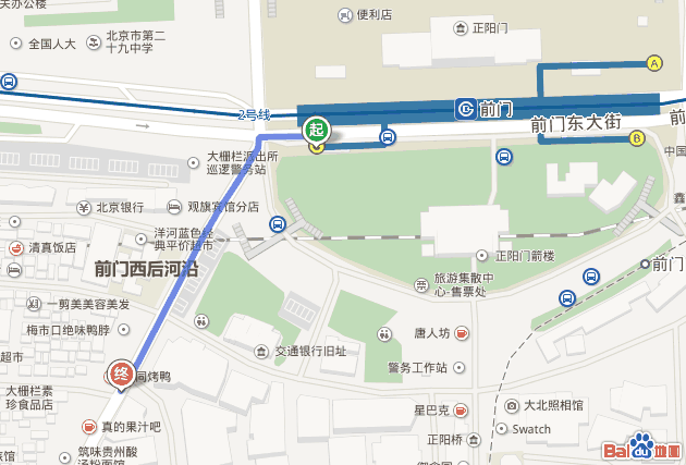 地铁站前门站从哪个口出是大栅栏-第1张-交通-答答问