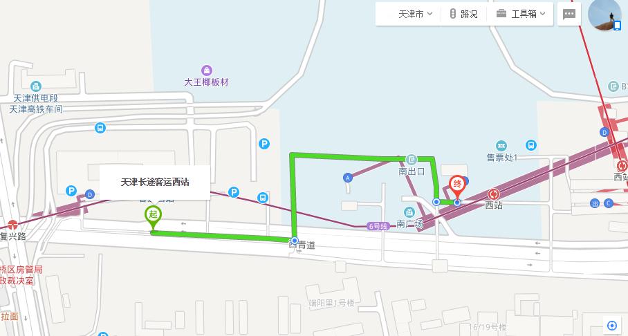 天津客运西站离天津西站站地铁多远-第1张-交通-答答问