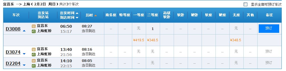 宜昌到上海 高铁-第1张-交通-答答问
