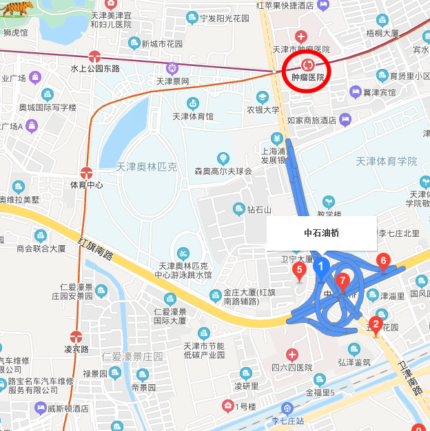 天津地铁5号线哪站离中石油桥近-第1张-交通-答答问