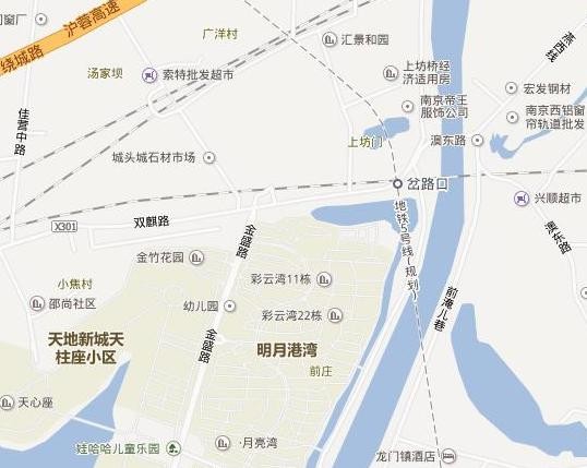 南京五号地铁岔路口在具体位置-第1张-交通-答答问