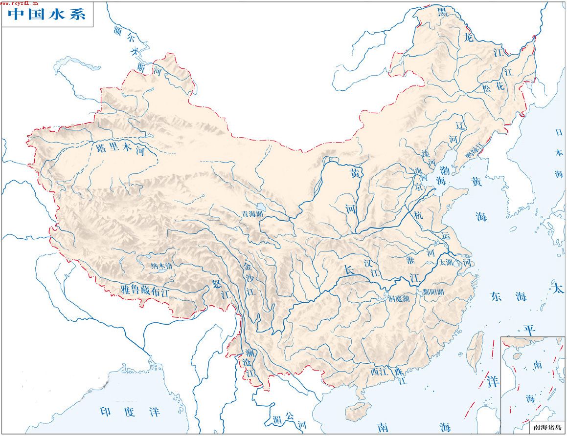 中国地图河流分布图中国地图山脉分布图 中国地图铁路分布图 中国地图矿产分布图-第1张-交通-答答问