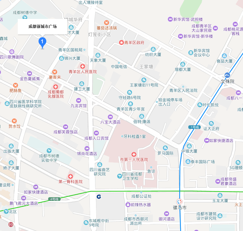 成都市新城市广场离哪个地铁最近的-第1张-交通-答答问