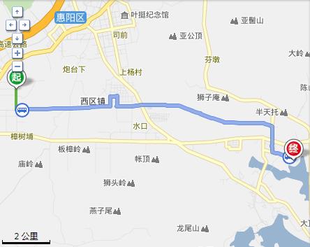 惠州新寮市场离碧桂园东天樾湾有多少里路-第1张-交通-答答问