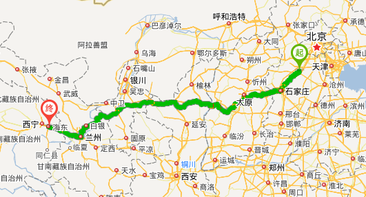 从保定到青海海东的路线-第1张-旅游-答答问