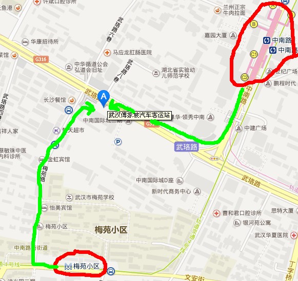 武汉地铁四号线好像停靠傅家坡一站，我想去傅家坡，不知道傅家坡一站是不是就是傅家坡客车站！不是的话离-第1张-交通-答答问