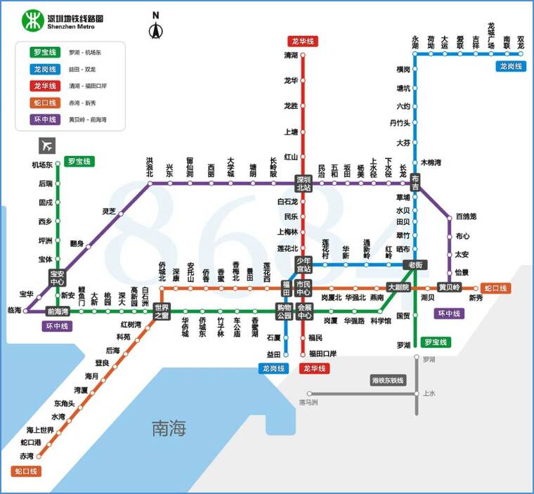 求图片 兄弟姐妹们，麻烦给我发张可以放大缩小清晰的深圳地铁路线图！！！谢谢！-第1张-交通-答答问