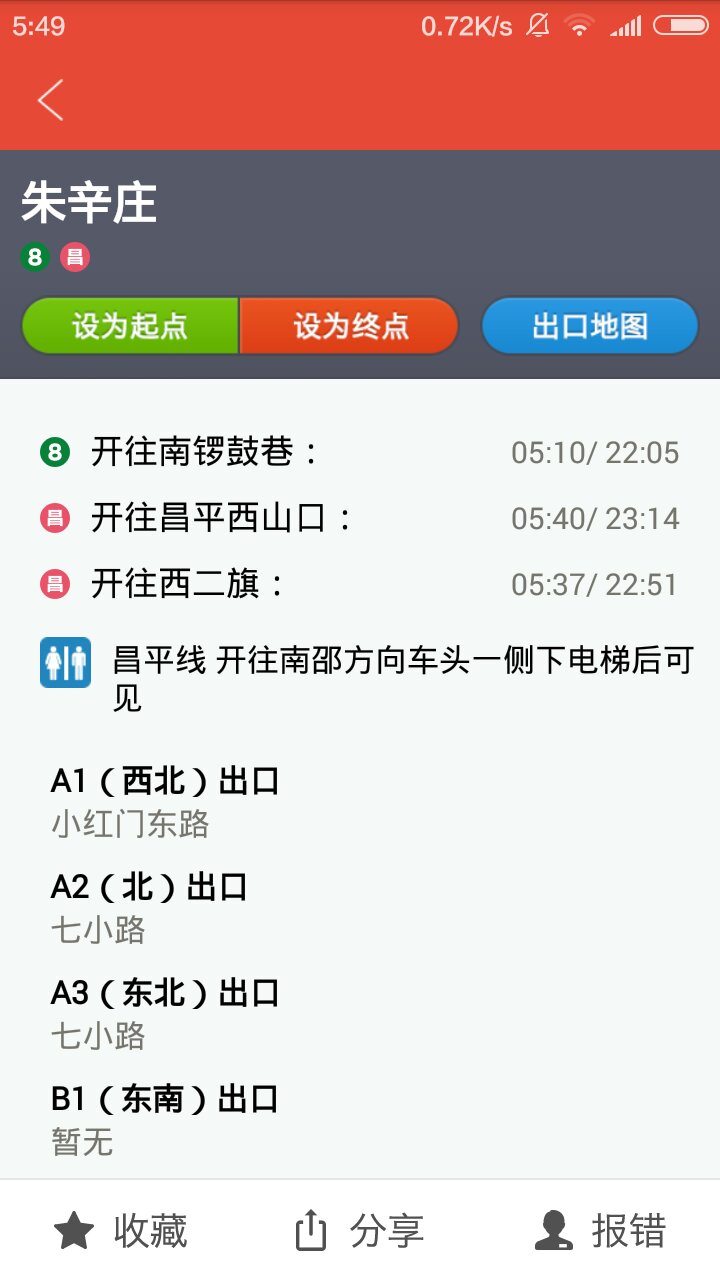 朱辛庄地铁站行驶路线-第1张-交通-答答问