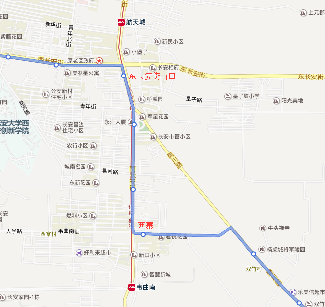 西安地铁2号那站下车可乘4一19路-第1张-交通-答答问