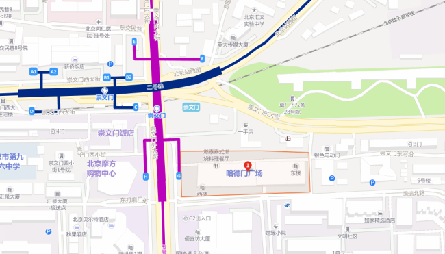 哈德门广场5号线地铁哪个口出-第1张-交通-答答问