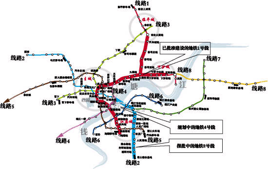 想知道: 杭州市 杭州市地铁5号线路规划图 在哪-第1张-交通-答答问