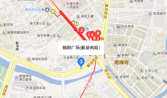 无锡地铁几号线到朝阳广场-第1张-交通-答答问