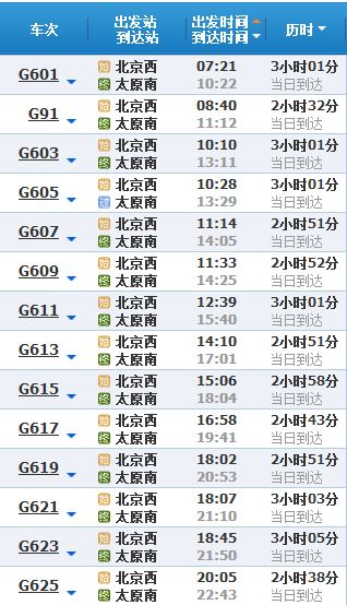 北京高铁至太原几小时-第1张-交通-答答问