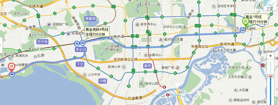 从深圳地王大厦坐地铁到深圳湾公园怎么走最快-第1张-交通-答答问