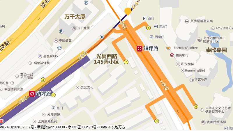 3号线镇坪路换7号线走多少路-第1张-交通-答答问