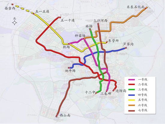 乌鲁木齐轨道交通的线路规划-第1张-交通-答答问