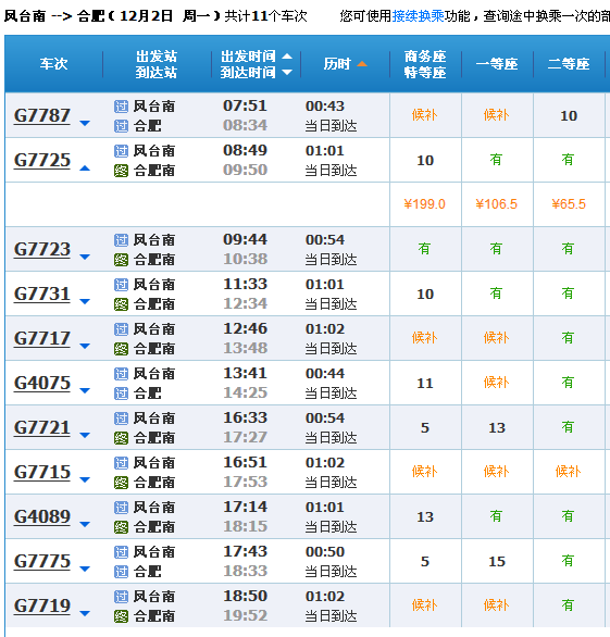 从凤台南至合肥南站乘高铁多少钱-第1张-交通-答答问
