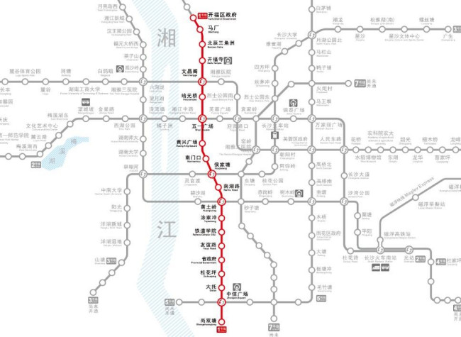 长沙 地铁 一号线 有哪些站点-第1张-交通-答答问