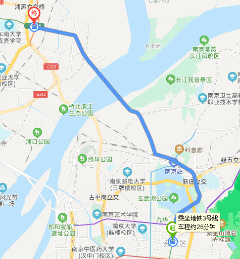 从浮桥坐南京3号线上地铁到冯泰路下需多少分钟-第1张-交通-答答问