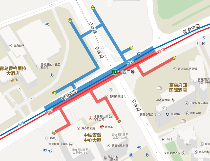 青岛地铁2号线与3号线如何换乘-第1张-交通-答答问