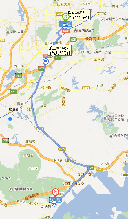 深圳市龙岗区怎么去盐田区做什么去-第1张-交通-答答问