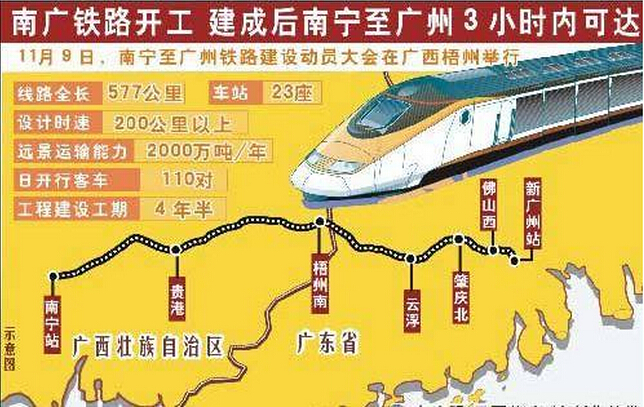 南广铁路具体站点有23个，要详细的！-第1张-交通-答答问