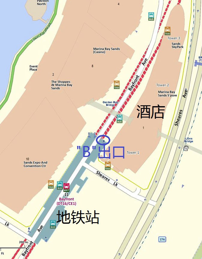 新加坡滨海金沙酒店离地铁口多远-第1张-交通-答答问