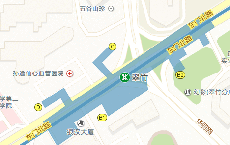 深圳翠竹地铁站B2口在哪-第1张-交通-答答问