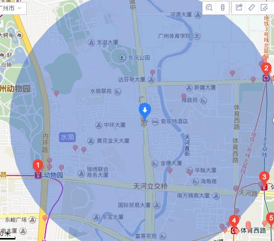 广州大道中附近哪里有地铁站-第1张-交通-答答问