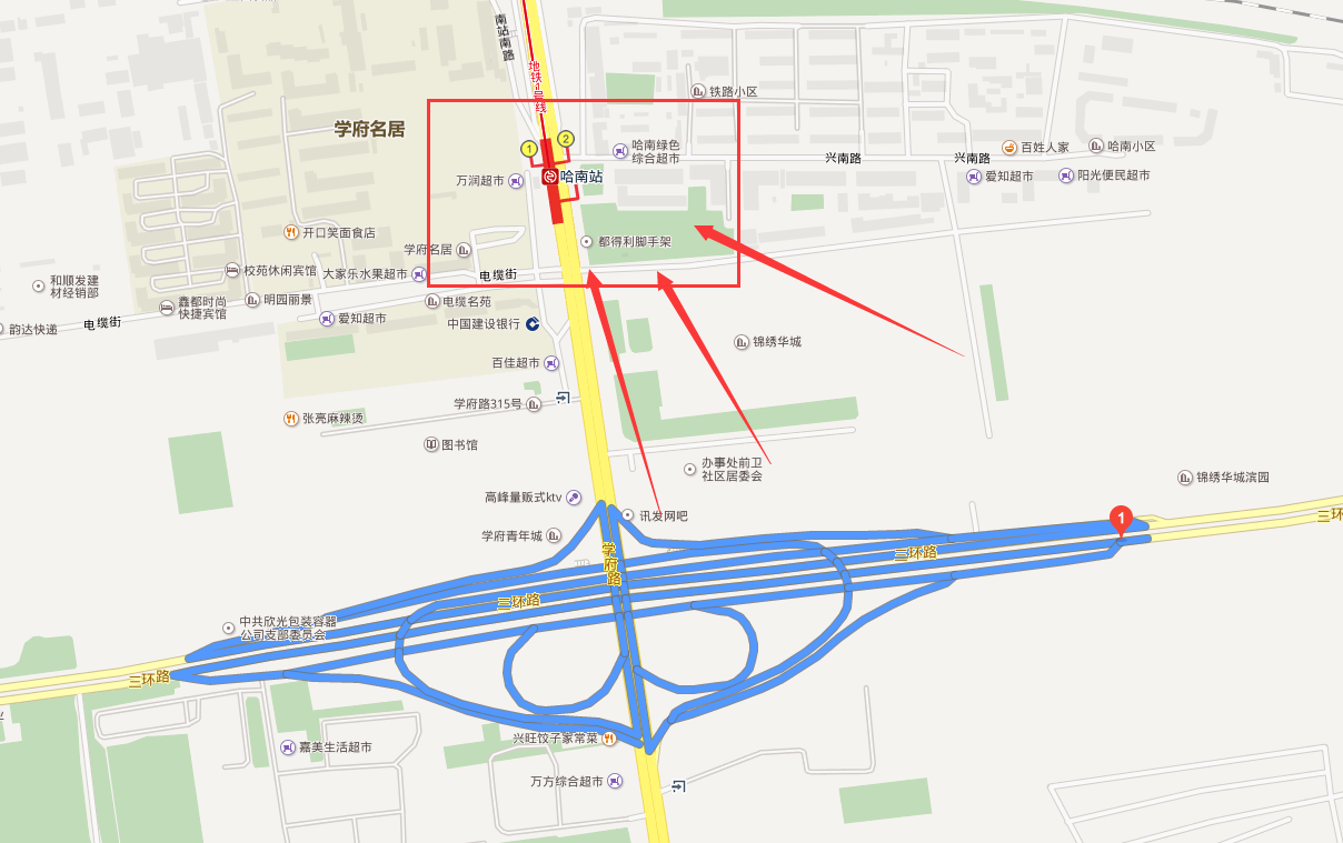 哈尔滨学府立交桥有地铁站么-第1张-交通-答答问